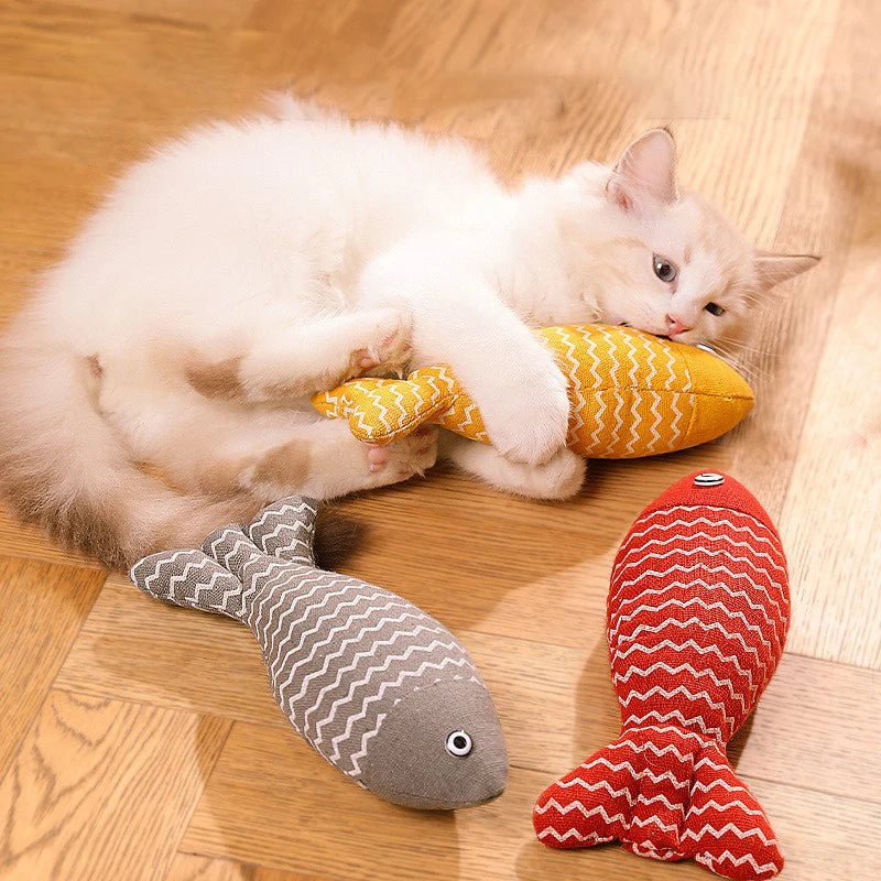 Fish Catnip Kicker Toy – Interactive & Chew-Friendly