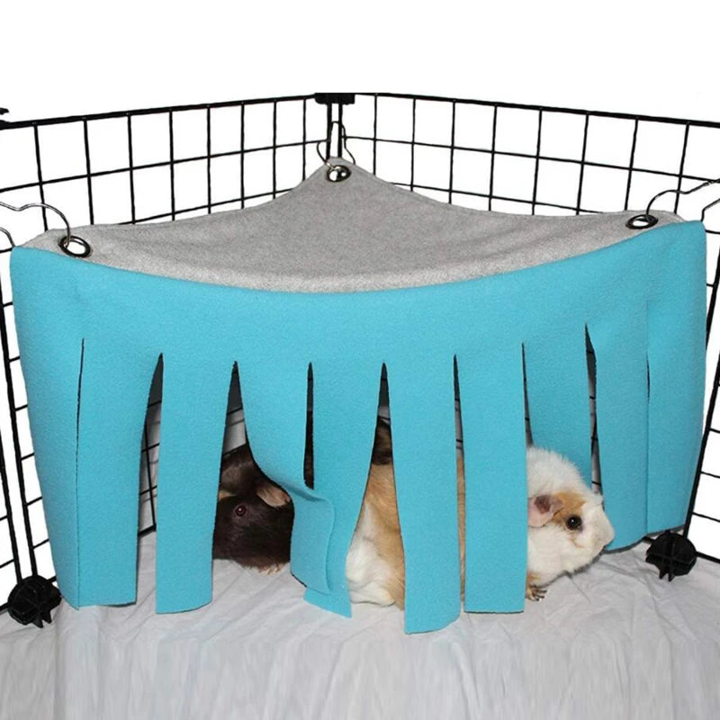 Tassel Strip Hanging Pet Tent Hideout – Hammock Curtain Nest for Guinea Pig, Hamster, Hedgehog & Small Pets