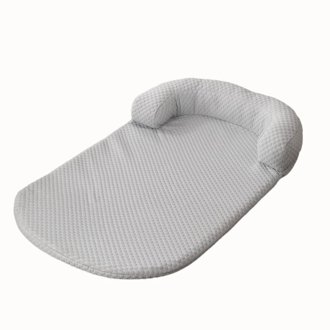 Cooling Ice Silk Dog Bed with Pillow – Breathable Summer Pet Cushion for Small to Large