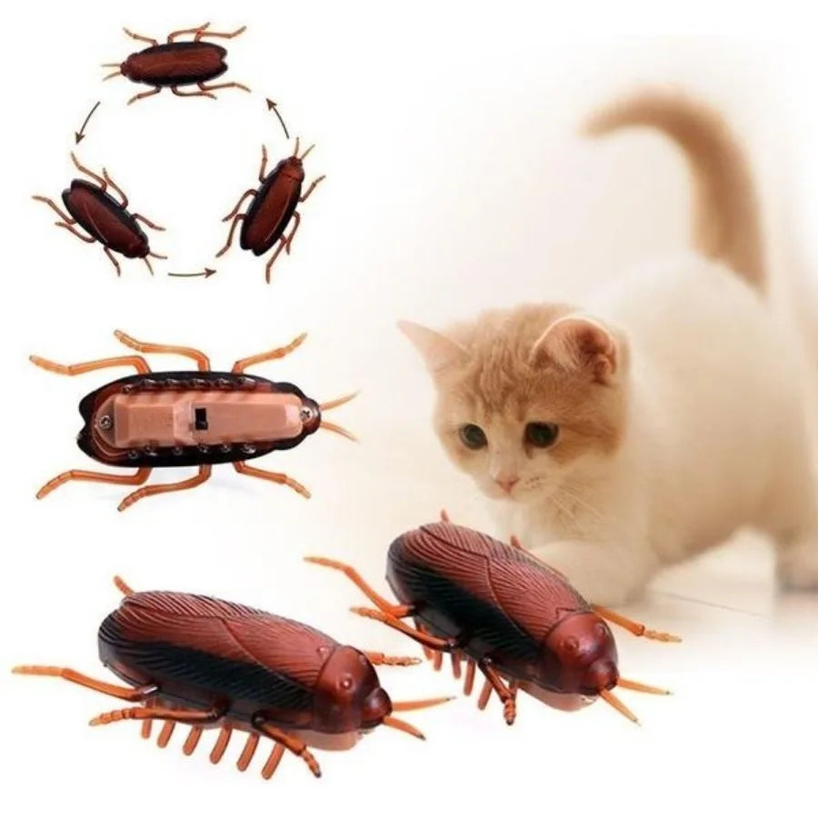 Funny Simulation Cockroach Toy – Interactive Training Play Toy for Cats & Dogs
