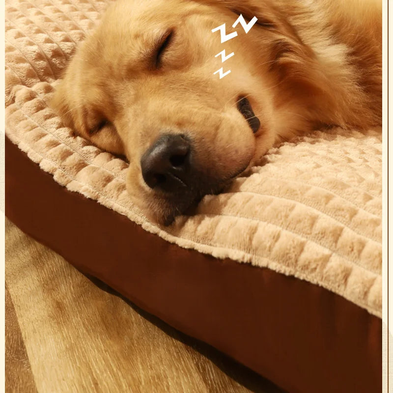 HOOPET Warm Dog Sleeping Bed – Soft Fleece Detachable Blanket Cushion for Small, Medium & Large Dogs