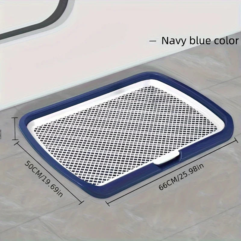 Extra Large Dog Toilet Tray – Splash-Proof, Reusable & Easy-to-Clean Indoor Pet Potty Training Pad Holder