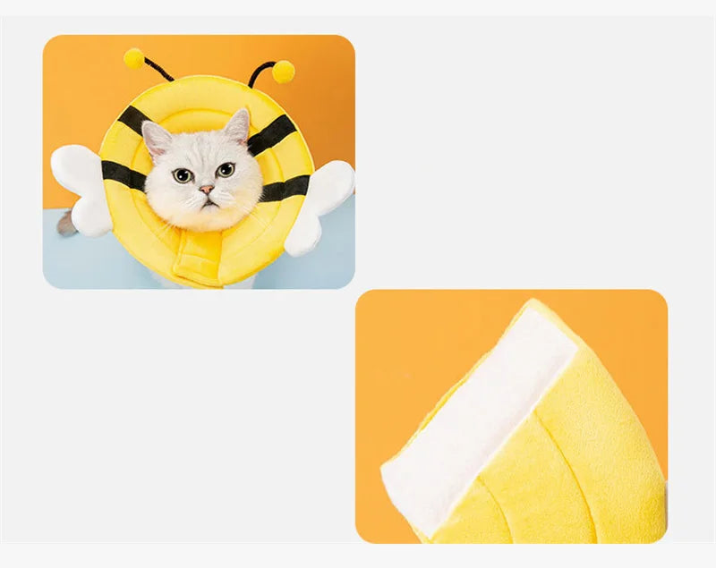 🩺 Pet Elizabethan Collar – Soft Recovery Cone for Cats & Small Dogs 🐶🐱