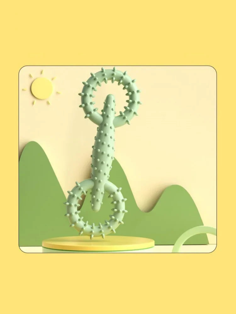 Indestructible Dog Pull Ring Toy – Interactive Chew Toy for Puppies, Teeth Cleaning & Boredom Relief