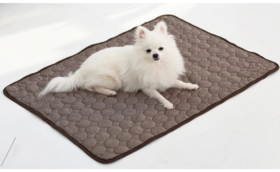 DualPet Cooling Pad for Dogs & Cats – Washable Summer Gel Ice Mat for Small to Large Pets, Cool Mattress Blanket