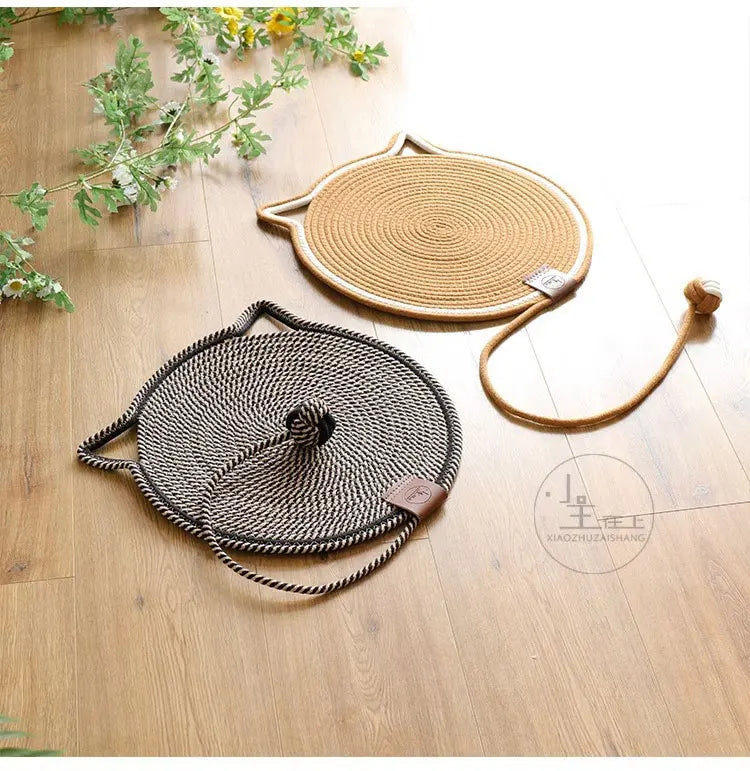 Cotton Rope Cat Scratching Mat – Durable Wear-Resistant Claw Grinder & Scratcher Toy
