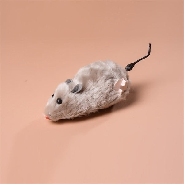 Lifelike Plush Running Mouse Toy for Cats & Dogs – Random Color, Fun Gift