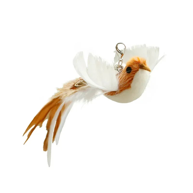 Hands-Free Cat Wand Toy with Feather & Bell – Suction Cup Interactive Toy for Kittens & Cats