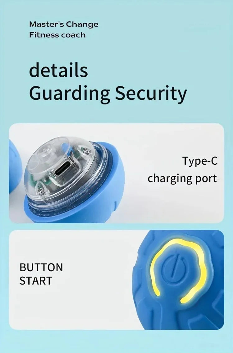 Smart Dog Toy Ball – Automatic Bouncing, USB Rechargeable, Interactive Pet Toy