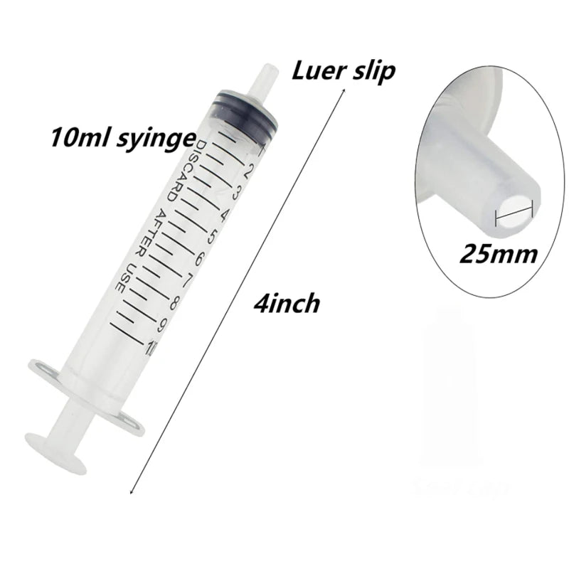 2-20Pcs Plastic Reusable Syringe (1ml-10ml) – Hydroponics, Measuring, Kitchen Tool