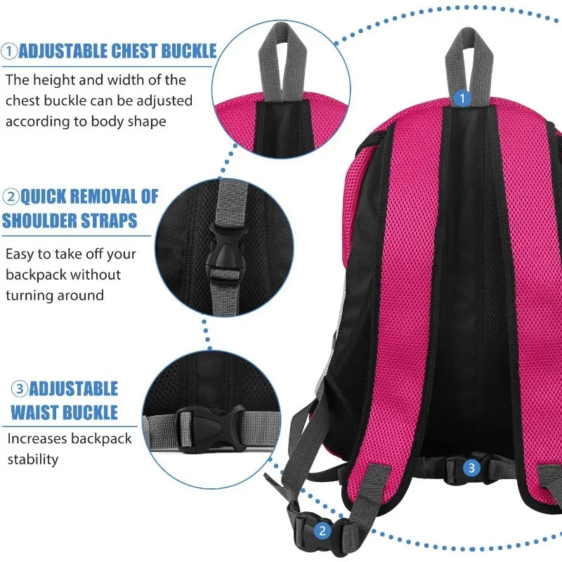 Double Shoulder Pet Carrier Backpack – Portable Mesh Dog Travel Bag for Outdoor Adventures