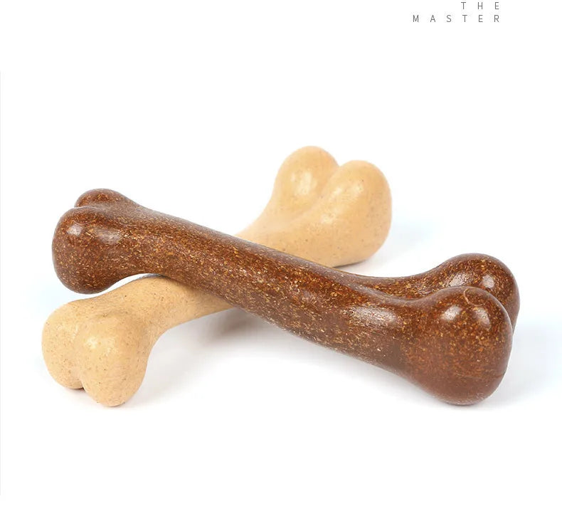 Nearly Indestructible Dog Bone Chew Toy – Natural Non-Toxic Anti-Bite Dental Toy for Small, Medium & Large Dogs