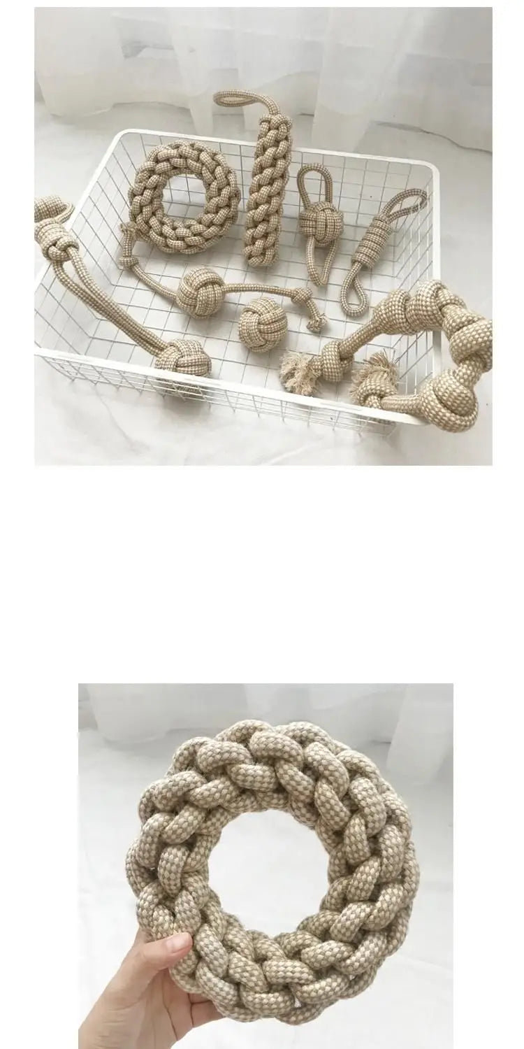 Knot Chew Toy – Teeth Cleaning & Interactive Play for Pets 🪢🐾