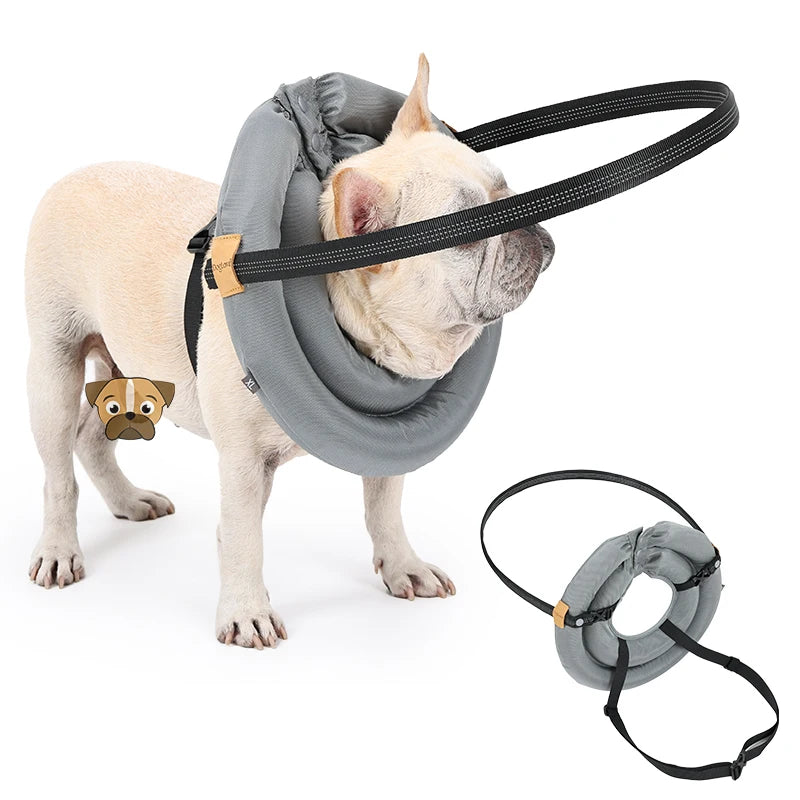 Blind Dog Collar Safety Harness – Adjustable Reflective Anti-Collision Guide Ring for Blind Dogs & Cats
