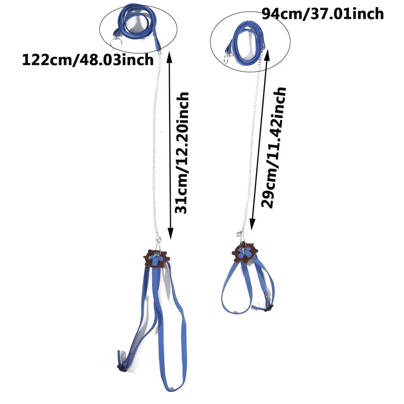 Adjustable Turtle Leash Harness – Outdoor Safety Traction Rope for Small Reptile Pets