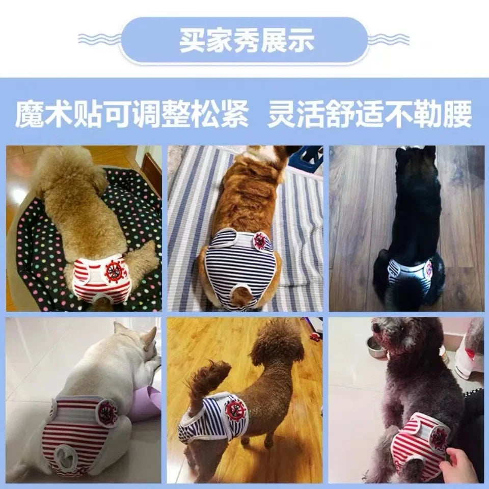 Washable Dog Diaper Shorts – Female Sanitary Panties for Menstruation