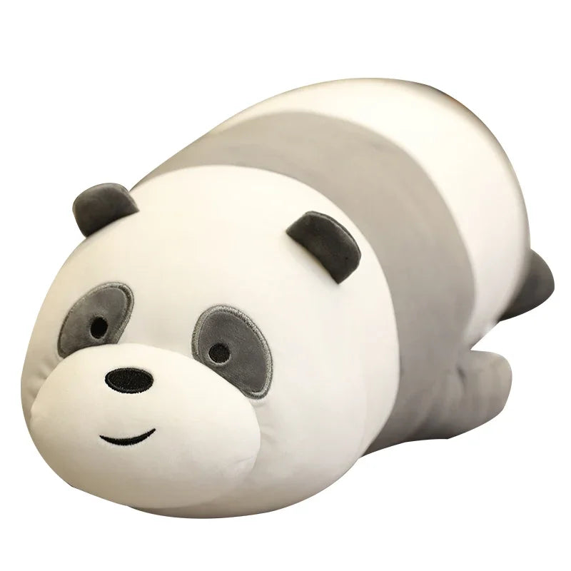 🧸 Original We Bare Bears Plush Toys – Grizzly, Panda & Ice Bear Stuffed Dolls 🐻🐼❄️