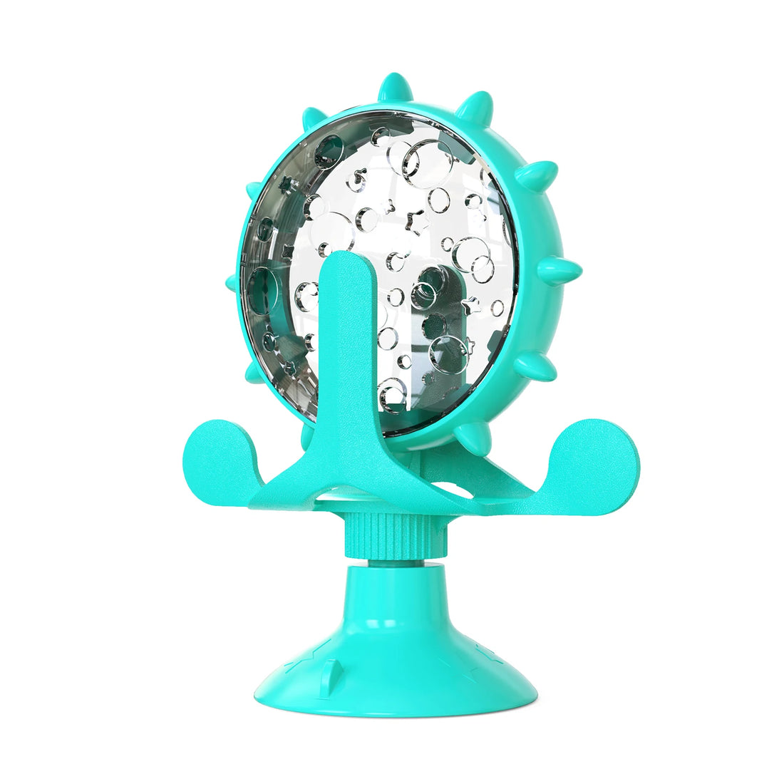 Cat Toy Treat Dispenser with Bell – Interactive Rotatable Wheel Slow Feeder for Kittens & Small Dogs
