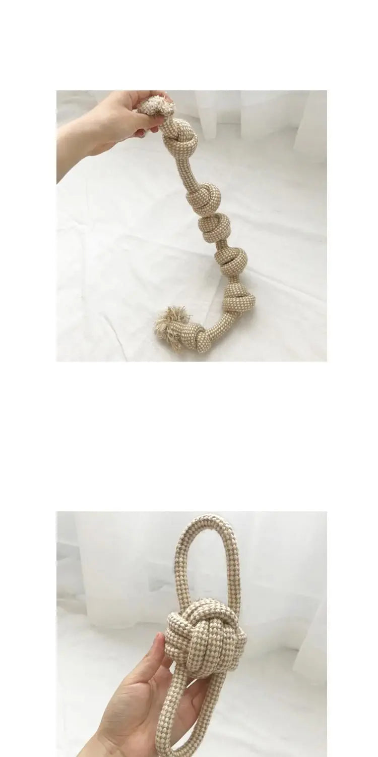 Knot Chew Toy – Teeth Cleaning & Interactive Play for Pets 🪢🐾