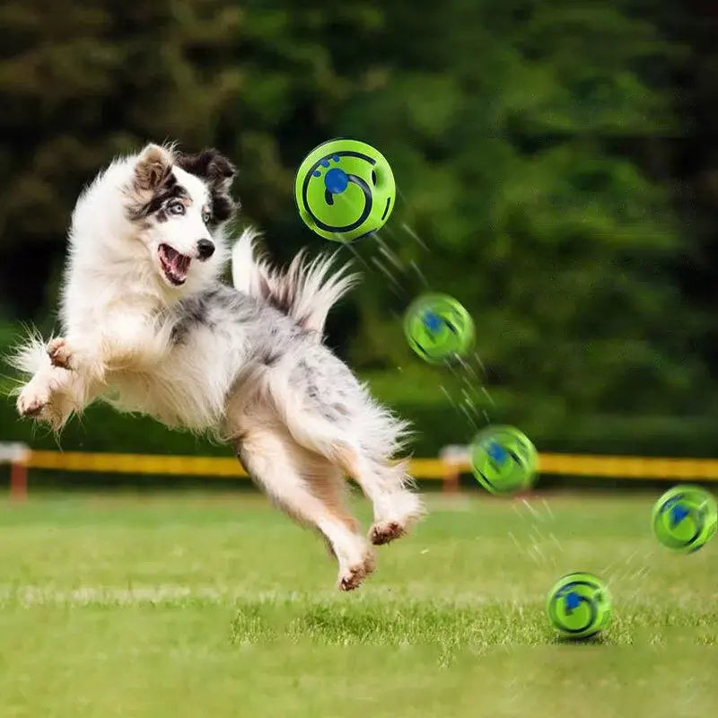 Wobble Wag Giggle Glow Ball – Interactive Sound Dog Toy 🟢🐾