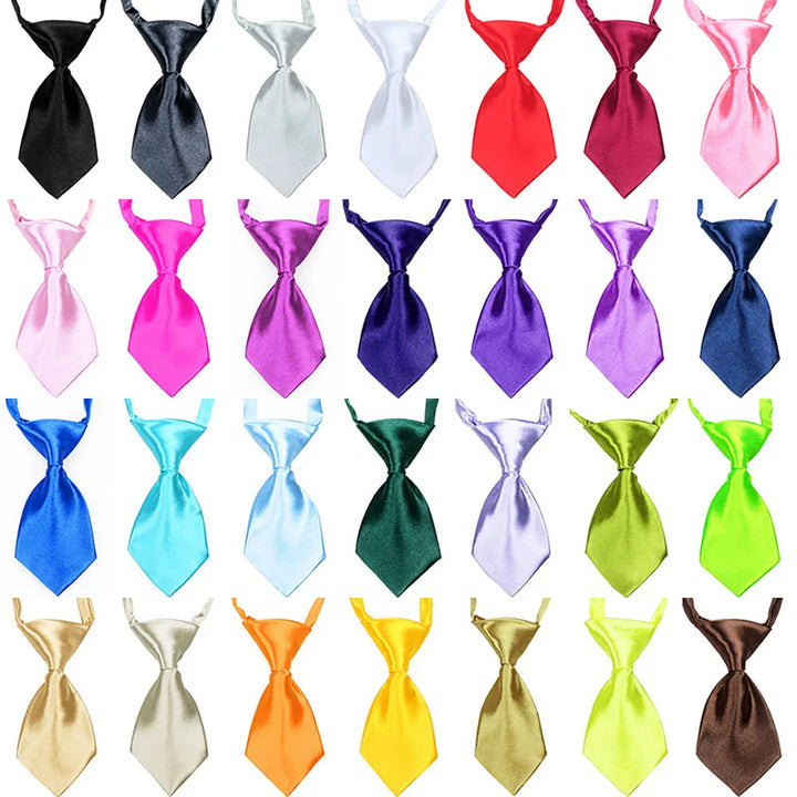 Pet Bow Tie Set 🎀 25/50/100pcs Adjustable Dog & Cat Grooming Accessories