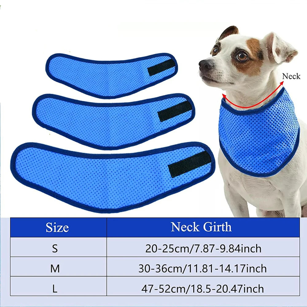 Summer Dog Cooling Ice Scarf – Quick Chill Neck Towel for Hot Weather Relief, Reusable Cool Bandana for Small to Large DogsSummer Dog Cooling Ice Scarf – Quick Chill Neck Towel for Hot Weather Relief, Reusable Cool Bandana for Small to Large Dogs