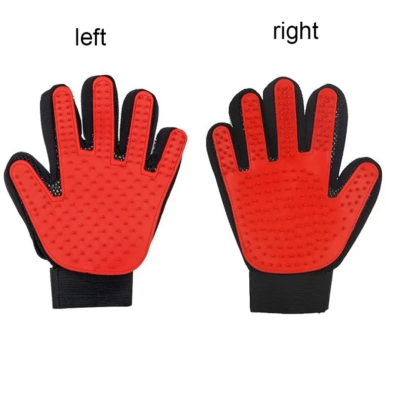 Pet Grooming Glove 🐾 Deshedding & Massage Brush for Dogs & Cats