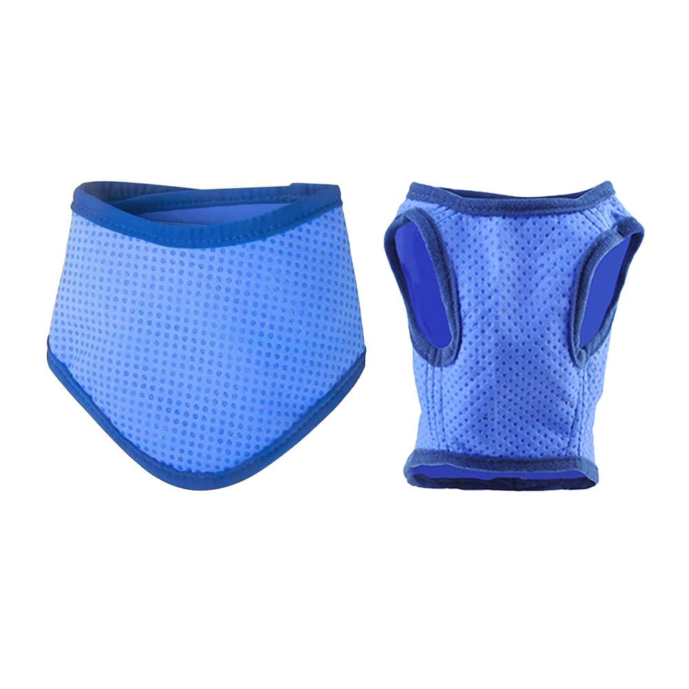 Summer Dog Cooling Ice Scarf – Quick Chill Neck Towel for Hot Weather Relief, Reusable Cool Bandana for Small to Large DogsSummer Dog Cooling Ice Scarf – Quick Chill Neck Towel for Hot Weather Relief, Reusable Cool Bandana for Small to Large Dogs