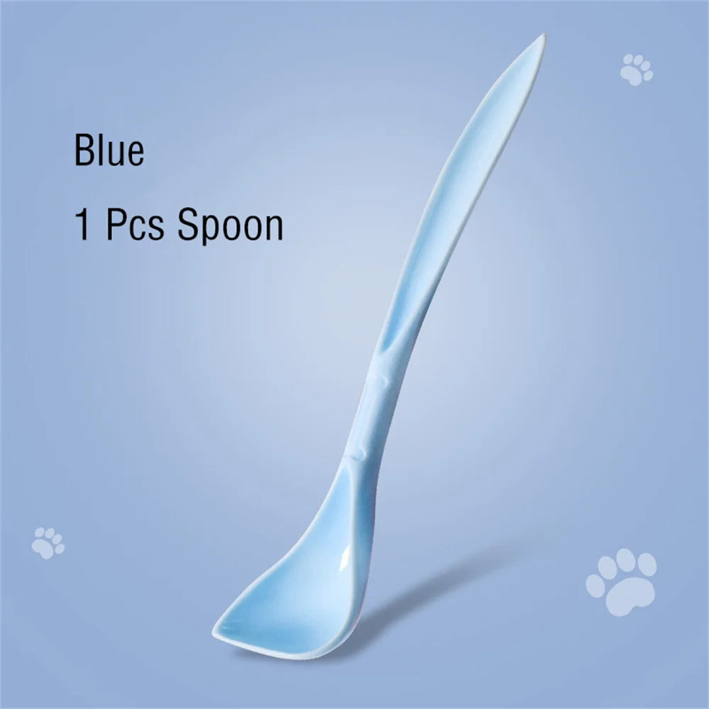 🥫 Portable Silicone Pet Can Lid with Spoon – 3-Ring Food Sealer