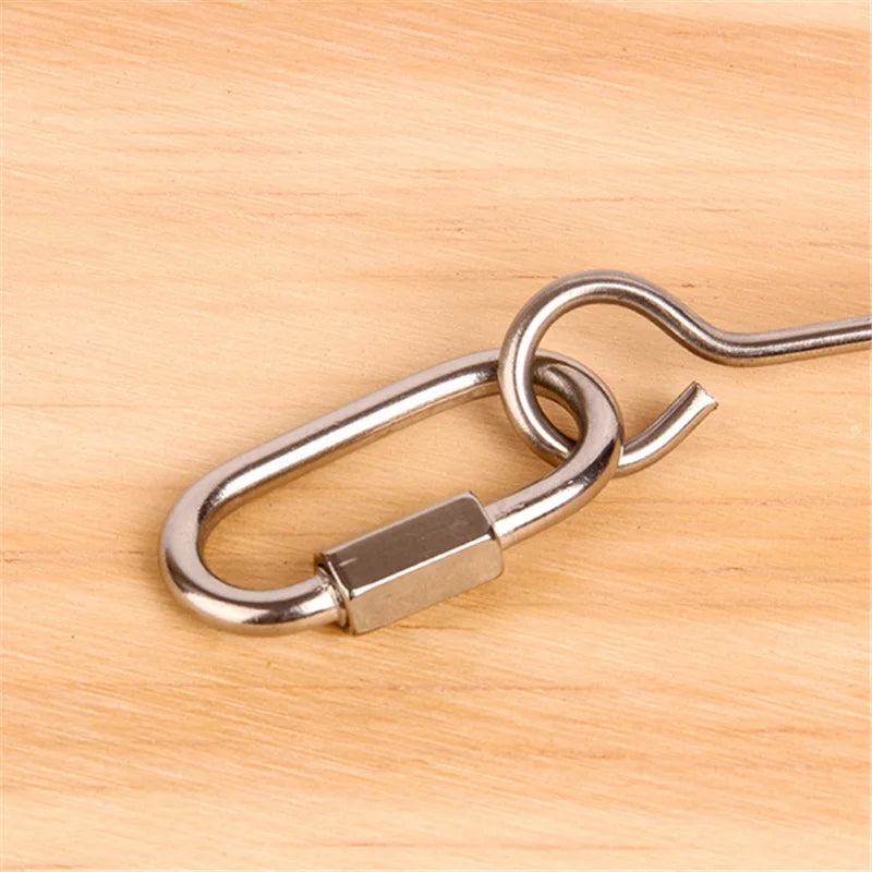 Stainless Steel Bird Toy Skewer – Fruit & Veggie Hanging Holder for Parrots and Small Animals