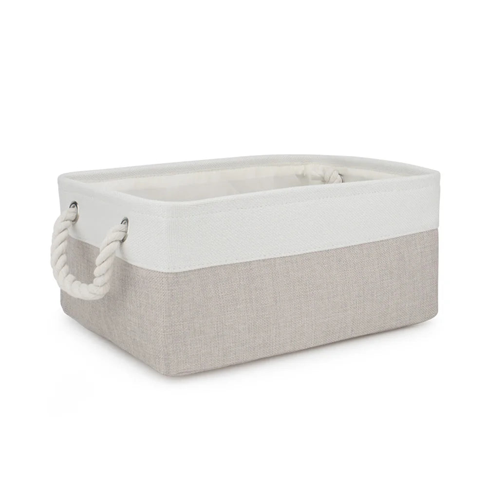 Dog Toy & Accessories Storage Basket – Organizer Bin for Pet Clothes, Leashes, Collars & Toys