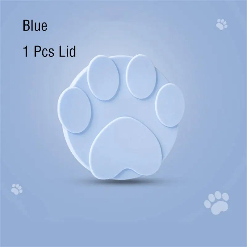 🥫 Portable Silicone Pet Can Lid with Spoon – 3-Ring Food Sealer