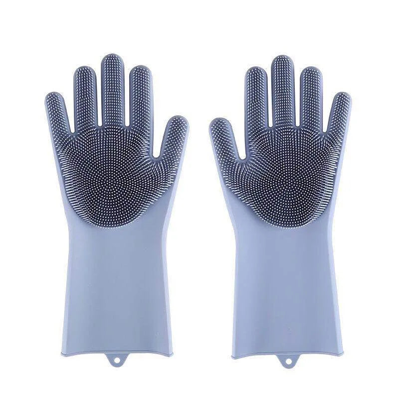Pet Grooming Gloves for Dogs & Cats – Silicone Bathing, Hair Removal & Cleaning Gloves with Skin Protection