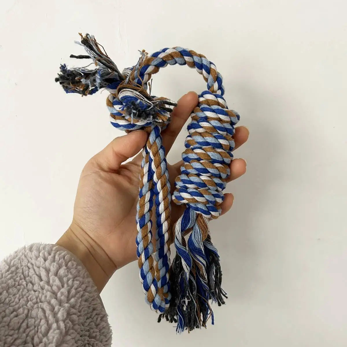 Durable Cotton Rope Dog Toy – Chew, Training & Dental Care 🐾🪢