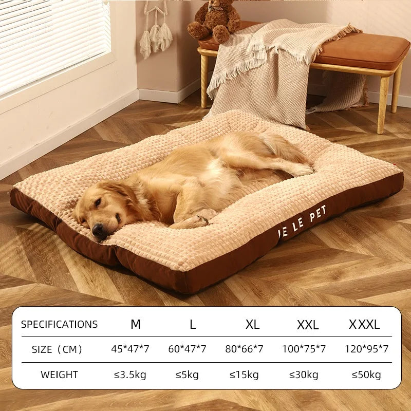 HOOPET Warm Dog Sleeping Bed – Soft Fleece Detachable Blanket Cushion for Small, Medium & Large Dogs