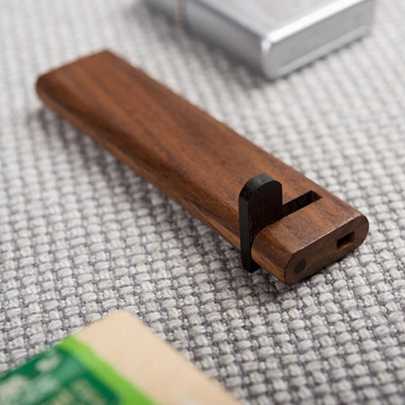 Natural Walnut Toothpick Holder – Portable Wooden Storage Case 🌿🪵