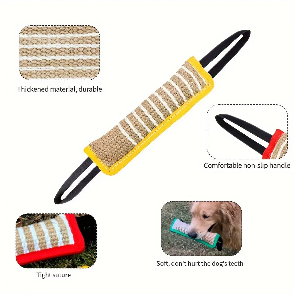 🦷 1Pc Durable Jute Dog Chew Toy – Bite-Resistant Teething Stick for Puppies & Adult Dogs 🐾💪