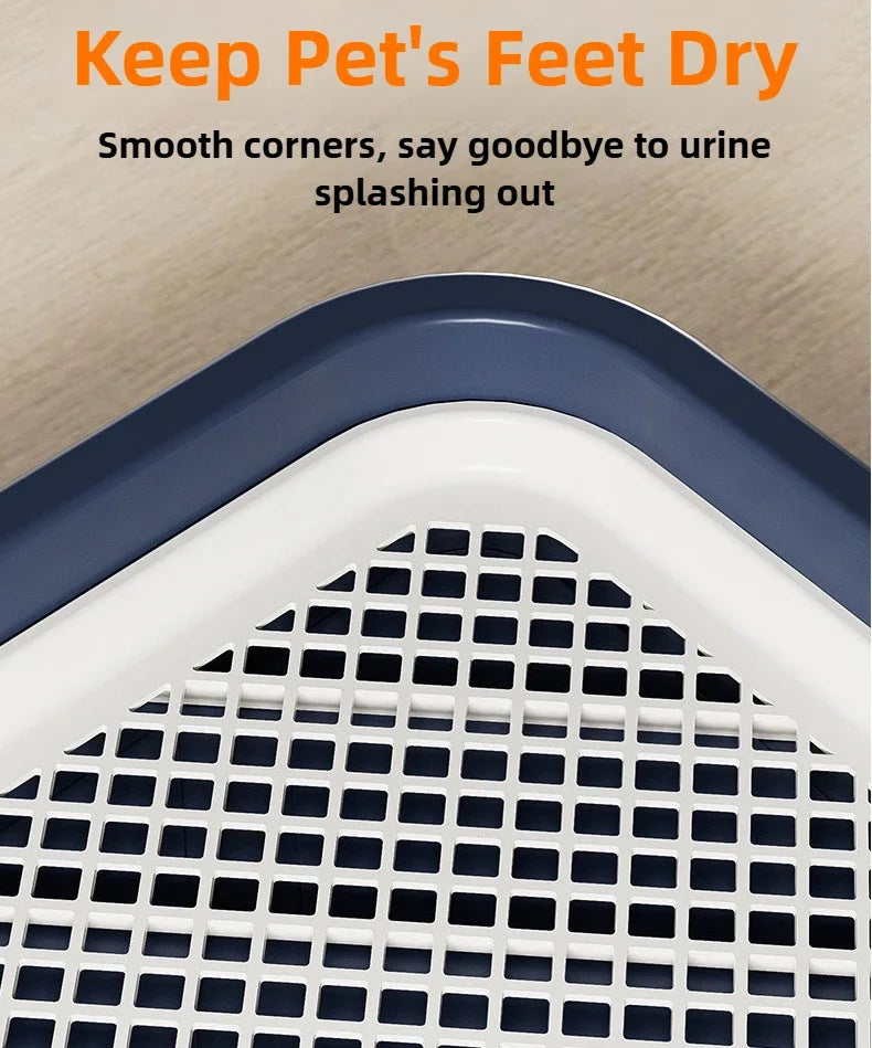 Extra Large Dog Toilet Tray – Splash-Proof, Reusable & Easy-to-Clean Indoor Pet Potty Training Pad Holder