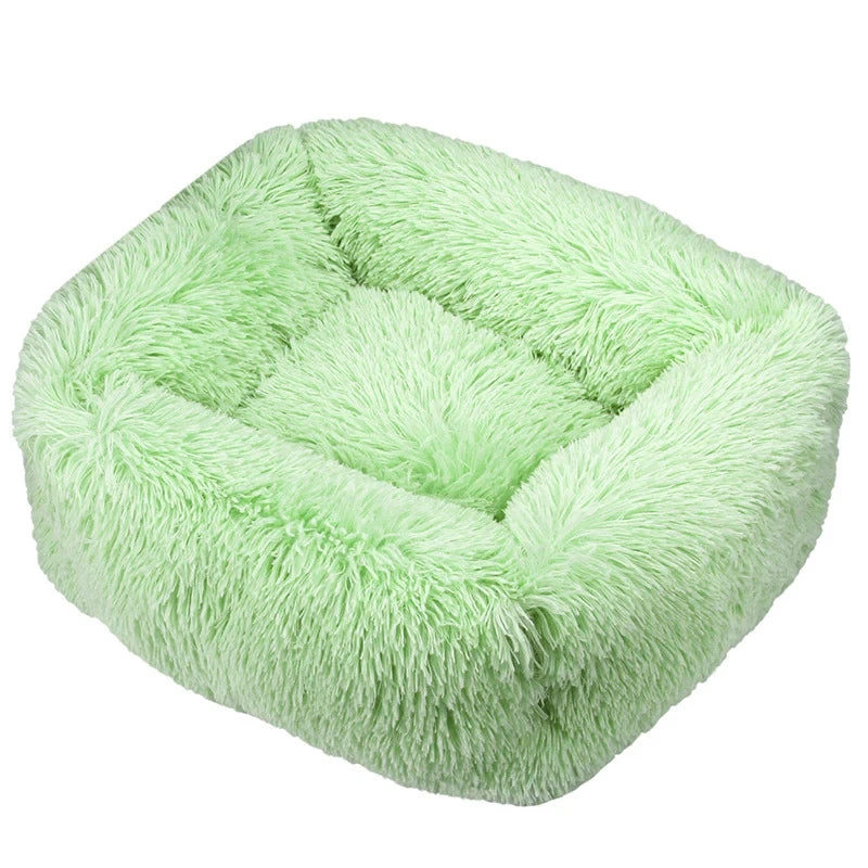 Winter Plush Rectangle Dog Bed – Warm Pet Sofa Mat for Small, Medium & Large Dogs & Cats