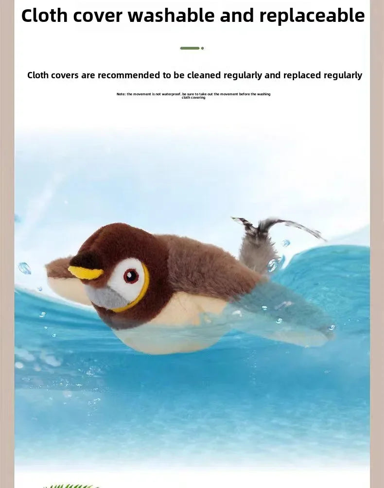 🐦 Hot Cat Interactive Electric Bird Toy – USB Rechargeable with Catnip