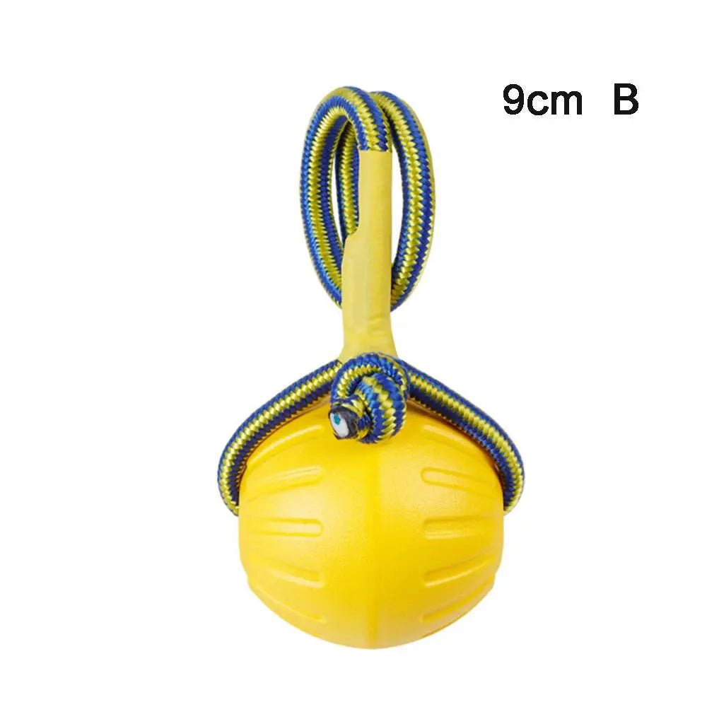 7cm/9cm Yellow Indestructible Rubber Ball Dog Toy