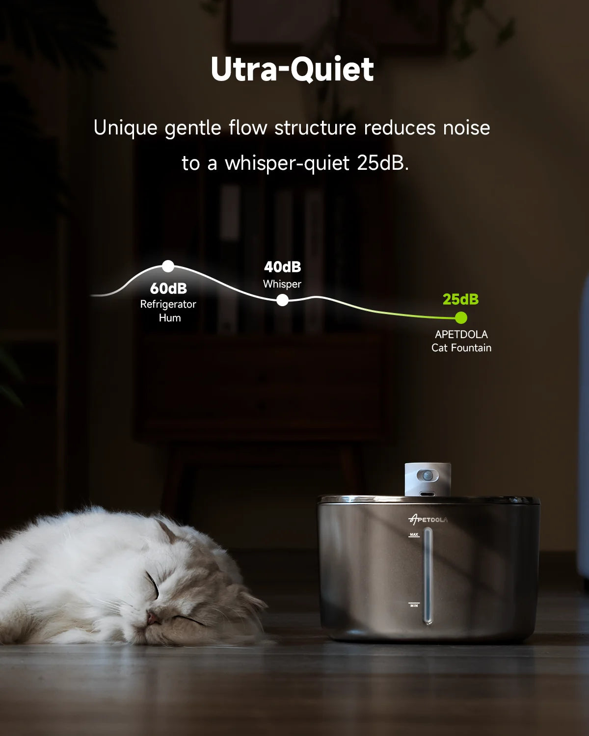 🐾 APETDOLA 4L Wireless Cat Water Fountain – Auto Sensor Pet Drinking Dispenser