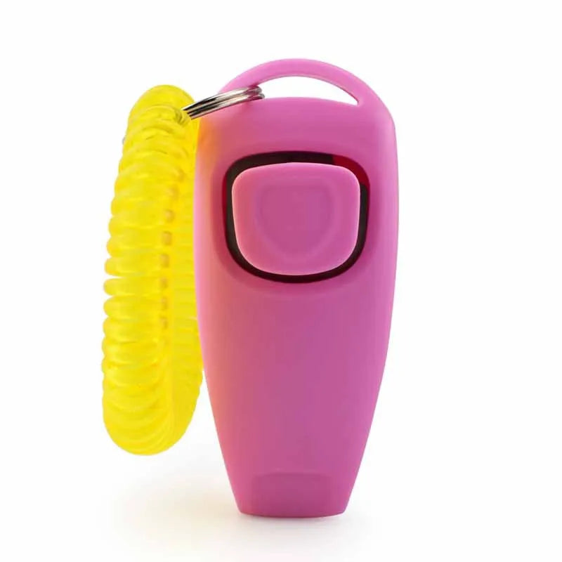 2-in-1 Pet Clicker & Dog Training Whistle with Key Ring – Obedience Training Tool for Dogs & Cats