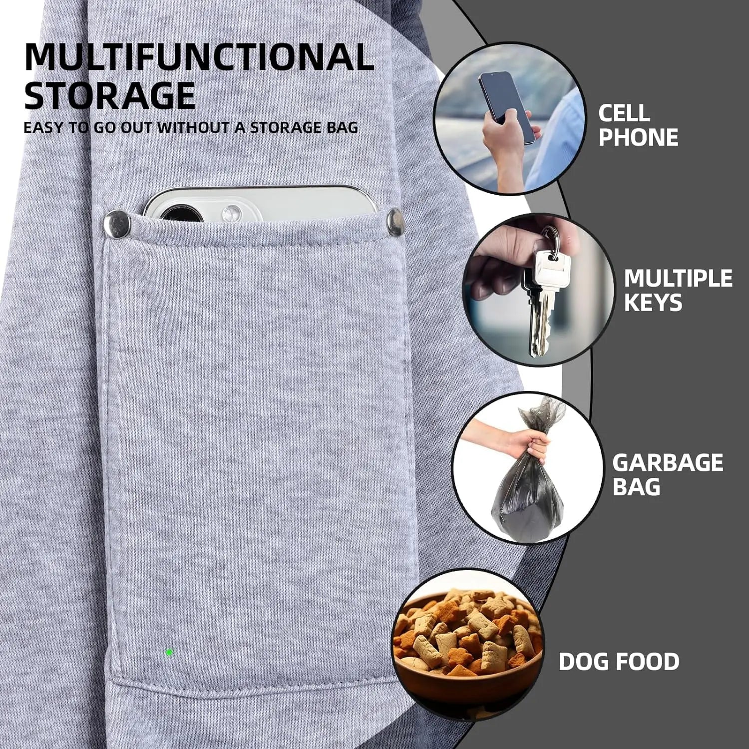 Cotton Dog Sling Carrier Bag – Comfortable Crossbody Pet Carrying Bag for Small Dogs & Cats, Travel Shoulder Tote