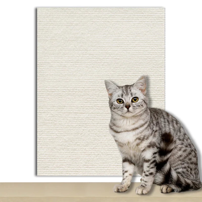 Self-Adhesive Cat Scratch Protector – Trimmable Sofa & Wall Guard Carpet Board