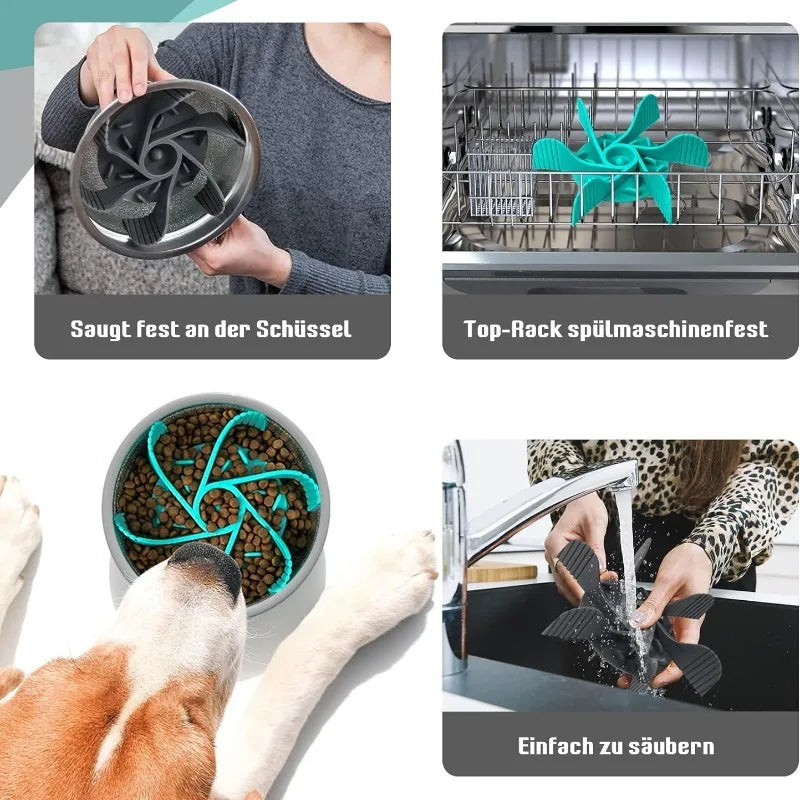 Suction Cup Slow Feeder Bowl – Anti-Choking & Easy-Clean 🐾🍽️