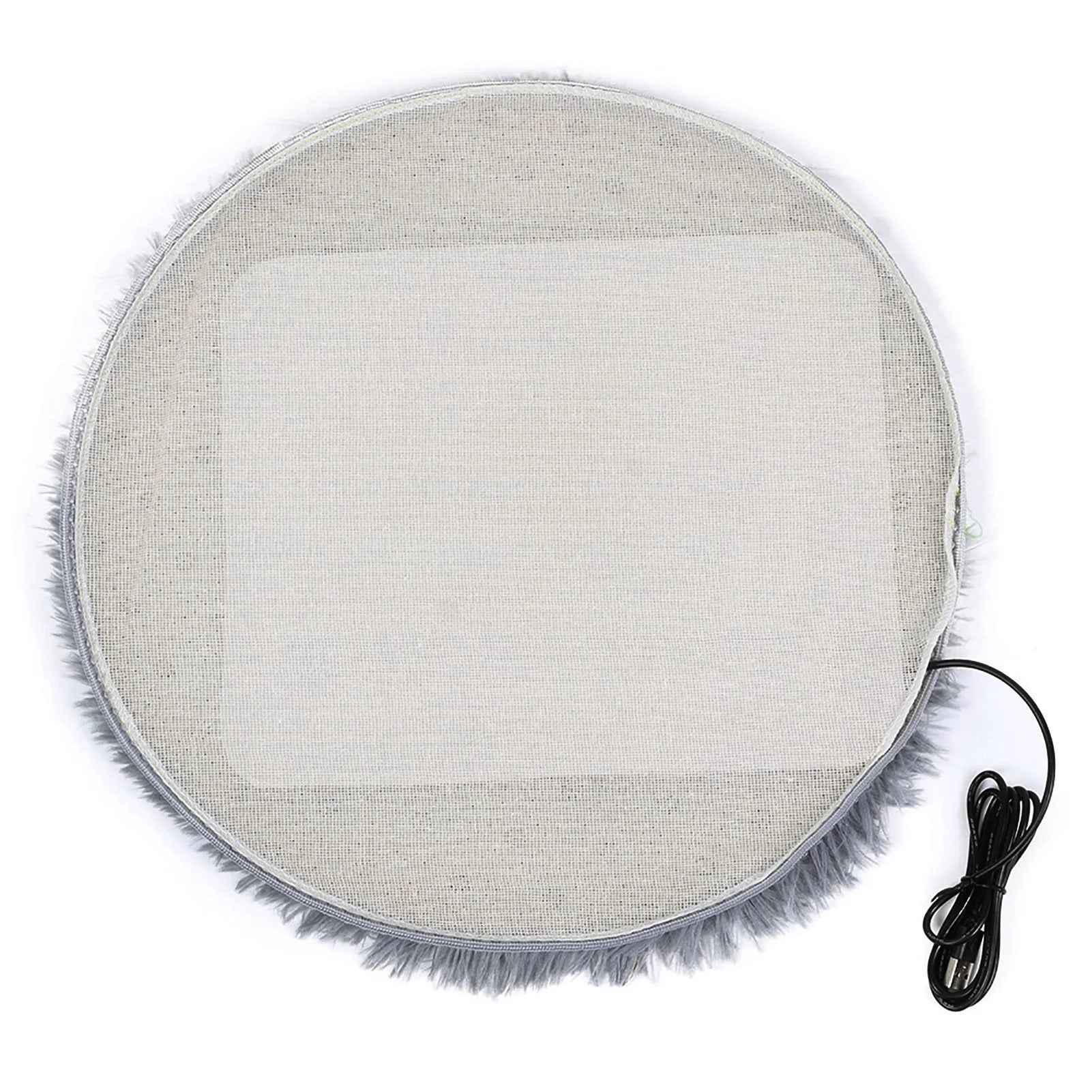 USB Heated Cat Plush Mat – Soft Electric Heating Pad for Cats & Small Dogs, Four Seasons Warm Pet Blanket