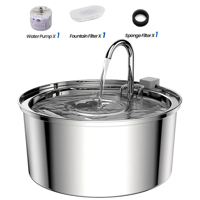 🐾 Replacement Filters for Stainless Steel Cat Water Fountain – Activated Carbon & Sponge Elements