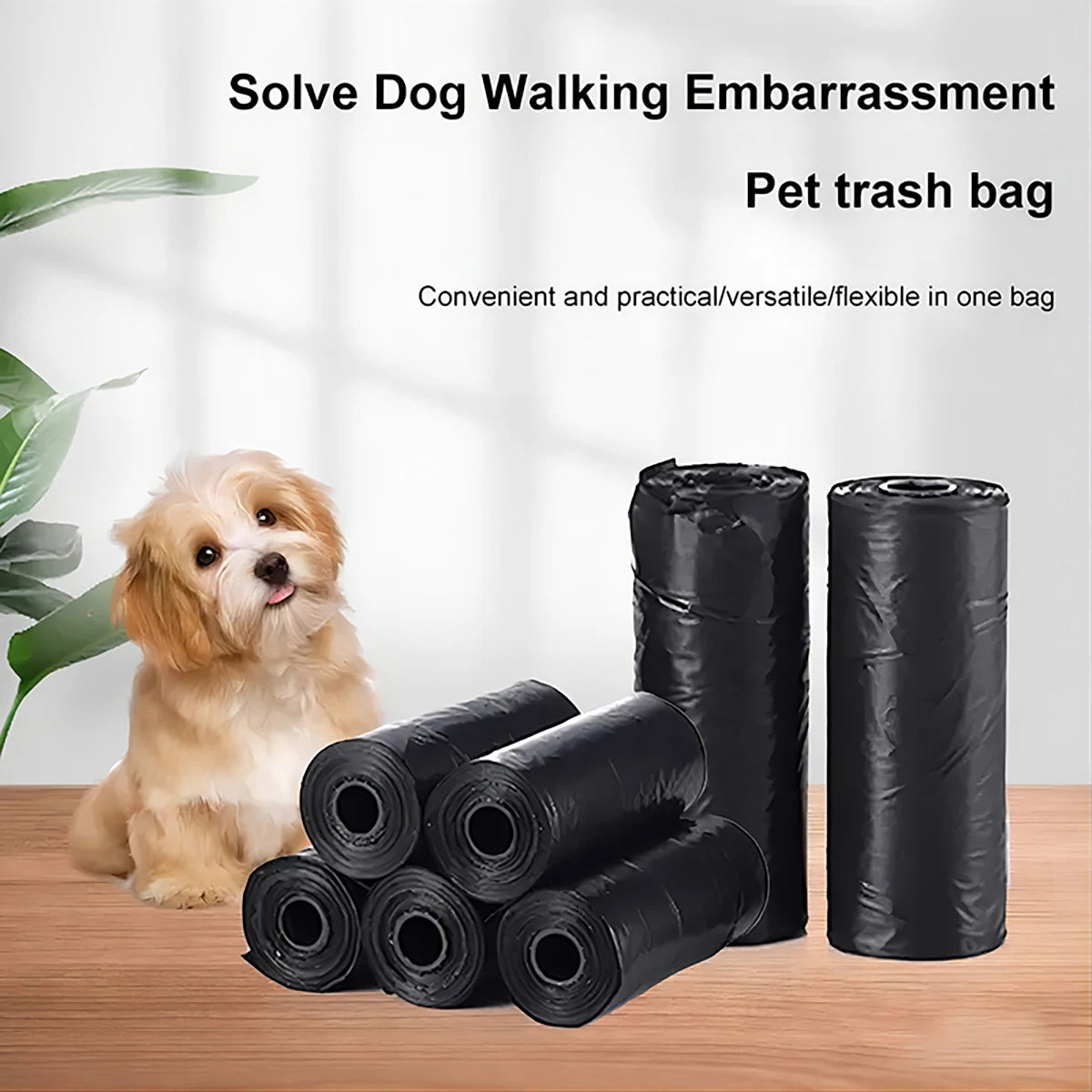 Eco-Friendly Dog Poop Bags – Outdoor Cleaning Pet Waste Bags Refill Rolls for Dog Walks