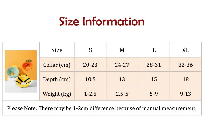 🩺 Pet Elizabethan Collar – Soft Recovery Cone for Cats & Small Dogs 🐶🐱